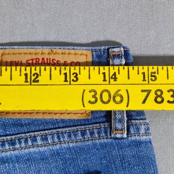 Levis 711 jeans women's W28/L32(29) medium washed denim blue skinny straight - Picture 12 of 16